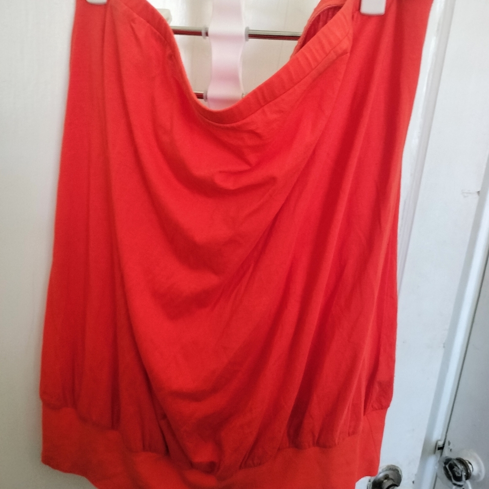 Torrid 2x Vibrant Orange Plus Size Tube Top